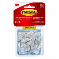 Command® Damage-Free Hanging Small Wire Hooks - Clear Perspective: Main