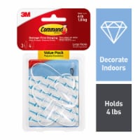 Command® Large Clear Hook with Clear Strips Value Pack