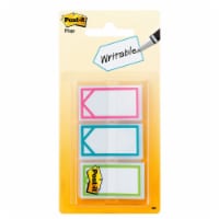Post-it® Writable Memo Flags - 3 Pack - White/Multi-Color Perspective: Main