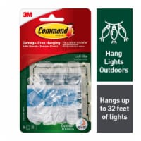 Command™ Outdoor Damage-Free Hanging Clear Light Clips