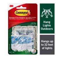 Command™ Outdoor Damage-Free Hanging Light Clips - Clear