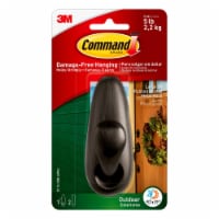 Command™ Oil Rubbed Bronze Large Metal Classic Hook