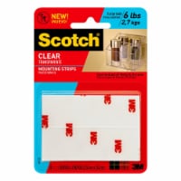 Scotch® Clear Mount Tape Strips Perspective: Main