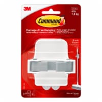 Command™ Damage-Free White/Gray Broom Gripper