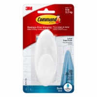 Command™ Damage-Free Large Bath Hook - Frosted