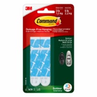Command™ Outdoor Damage-Free Medium & Large Foam Refill Strips - White/Black Perspective: Main