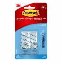 Command™ Medium Crystal Knob Hooks - Clear Perspective: Main