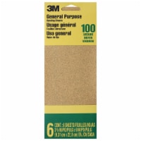 3M General Purpose Medium Grit Sandpaper Sheets Perspective: Main