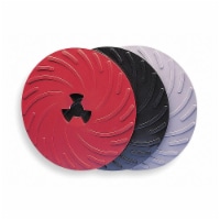3m Disc Pad Ribbed Face Plate,7 in D,Hard  80515