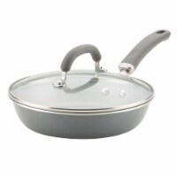 Rachael Ray Create Delicious Aluminum Nonstick Covered Deep-Frying Pan - Gray