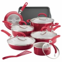Rachael Ray™ Create Delicious Nonstick Aluminum 13-Piece Cookware Set in Red