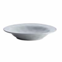 Rachael Ray 14 in. Cucina Dinnerware Ceramic Round Serving Bowl, Sea Salt Gray