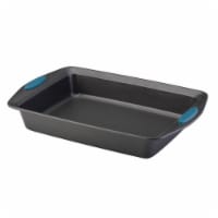Rachael Ray 9 x 13 in. Yum-o Nonstick Bakeware Oven Lovin Rectangle Cake Pan, Gray with