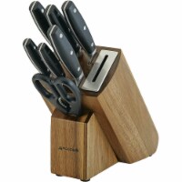 Anolon 47995 AlwaysSharp Japanese Steel Knife Block Set with Built-In Sharpener