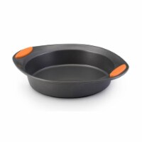 Rachael Ray 54073 Bakeware Oven Lovin Round 9-Inch Round Cake Pan Gray