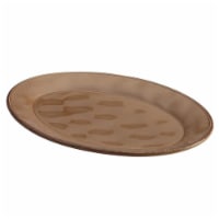 Rachael Ray Cucina Dinnerware 10 X 14 in. Stoneware Oval Platter, Mushroom Brown
