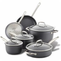 Gibson 7 Piece Carbon Steel Nonstick Pots and Pans Cookware Set with Lids,  Black, 1 Piece - Kroger