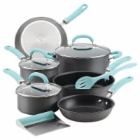 Rachael Ray Create Delicious Nonstick Cookware Set - Gray/Light Blue