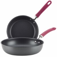 Rachael Ray 81128 Create Delicious Hard-Anodized Aluminum Nonstick Deep Skillet - Pack of 2,