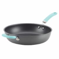 Rachael Ray Create Delicious Nonstick Deep Skillet - Light Blue