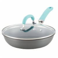 Rachael Ray Create Delicious Nonstick Deep Frying Pan - Gray/Light Blue