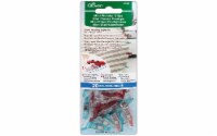 Clover Mini Wonder Clips-Red & Blue 20/Pkg