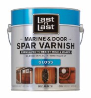Last N Last Gloss Clear Water-Based Marine & Door Spar Varnish 1 gal. - Total Qty: 2