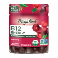 MegaFood® Vitamin B12 Organic Cranberry Dietary Supplement Gummies