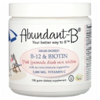 Sufficient-C Abundant-B High-Dose Methyl B-12 and Biotin Pink Lemonade Energy Drink Mix