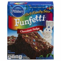 Pillsbury Funfetti Chocolate Fudge Brownie Mix Family Size Perspective: Main