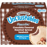 Smucker's Uncrustables Chocolate Flavored Hazelnut Spread Sandwiches Perspective: Main