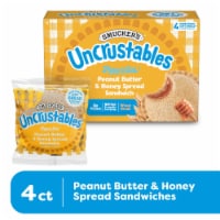 Smucker's Uncrustables Peanut Butter and Honey Spread Sandwiches Perspective: Main