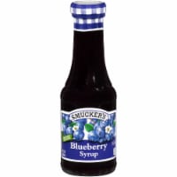 Smuckers Blueberry Syrup, 12 Fluid Ounce -- 6 per case.