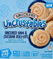 Smucker's Uncrustables Ham and Cheddar Roll Ups 3 Count Perspective: Main