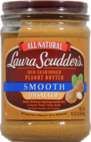 Laura Scudder's® All Natural Old Fashioned Smooth Unsalted Peanut Butter Perspective: Main