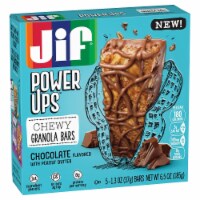 Jif® Power Ups Chocolate Flavored Peanut Butter Chewy Granola Bars 5 Count Perspective: Main