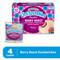 Smucker’s Uncrustables Peanut Butter & Mixed Berry Spread Sandwiches Perspective: Main