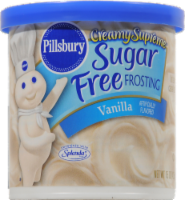 Pillsbury Creamy Supreme Sugar Free Vanilla Frosting Perspective: front