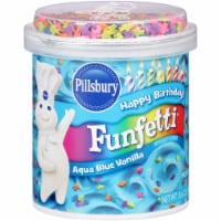 Pillsbury Aqua Blue Funfetti Vanilla Frosting Perspective: Main