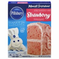 Pillsbury Moist Supreme Strawberry Flavored Premium Cake Mix Perspective: Main