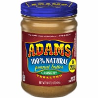 Adam's Natural Unsalted Crunchy Peanut Butter Perspective: Main