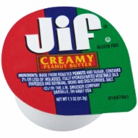 Jif Portion Control Creamy Peanut Butter, 1.1 Ounce -- 120 per case. Perspective: Main
