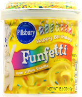 Pillsbury Funfetti Neon Yellow Vanilla Frosting Perspective: Main