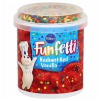 Pillsbury Radiant Red Vanilla Funfetti Frosting Perspective: Main