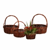 Wald Imports Dark Brown Willow Baskets - Dark Brown Perspective: Main