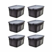 Rubbermaid Roughneck 31 Gallon Storage Container, Black/Cool Gray (3 Pack),  1 Piece - Fry's Food Stores