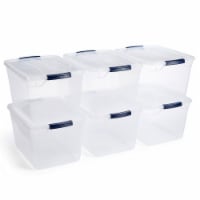 Rubbermaid® Cleverstore Plastic Storage Tote Containers with Lid Perspective: Main
