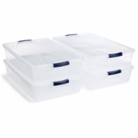 Rubbermaid Cleverstore 16 Quart Plastic Storage Tote Container with Lid (6  Pack), 1 Piece - Foods Co.