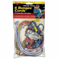 Keeper Assorted Bungee Cord Set 18 in. L x 0.315 in. 6 pk - Total Qty: 1; Each Pack Qty: 1
