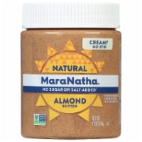 MaraNatha® No Salt or Sugar Added Creamy Almond Butter Perspective: Main